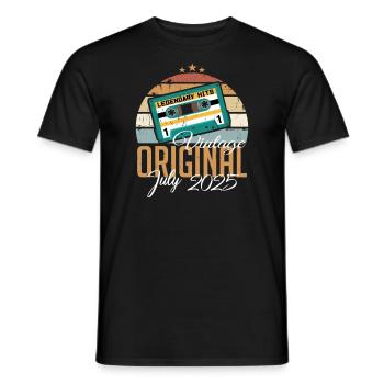 Juli 2025 Jahrgang Vintage Geburtstag Juli 2025 - Männer T-Shirt - Schwarz - Vorne - AI Model Male 178 light (178cm)