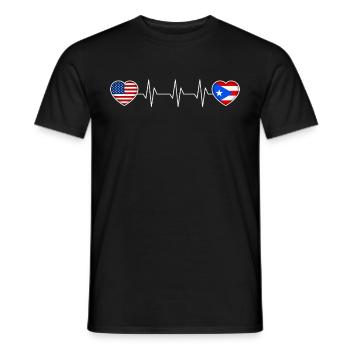 Puerto Rico - Männer T-Shirt - Schwarz - Vorne - AI Model Male 178 light (178cm)