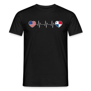 Panama - Männer T-Shirt - Schwarz - Vorne - AI Model Male 178 light (178cm)