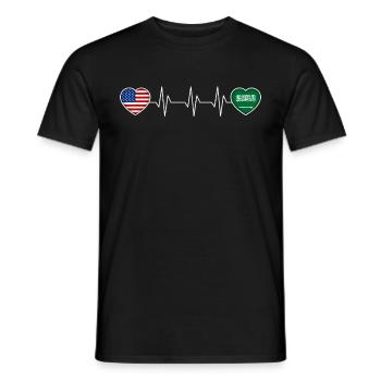 Saudi-Arabien - Männer T-Shirt - Schwarz - Vorne - AI Model Male 178 light (178cm)
