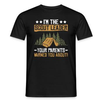 Scout Leader Design Für Einen Scoutmaster Und - Men's T-Shirt - black - Front - AI Model Male 178 light (178cm)