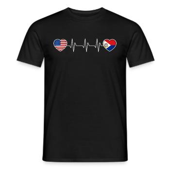 Sint Maarten - Männer T-Shirt - Schwarz - Vorne - AI Model Male 178 light (178cm)