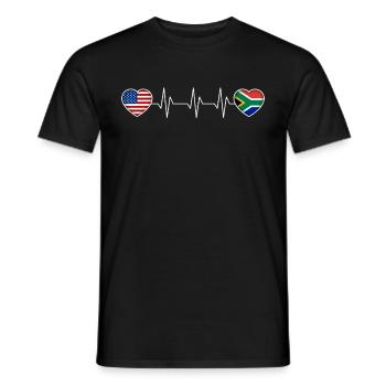 Afrique du Sud - T-shirt homme - noir - Devant - AI Model Male 178 light (178cm)