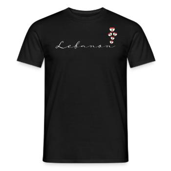 Lebanon - Men's T-Shirt - black - Front - AI Model Male 178 light (178cm)