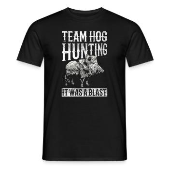 Schweinejagd-design Für Die Wildschweinjagd - Männer T-Shirt - Schwarz - Vorne - AI Model Male 178 light (178cm)