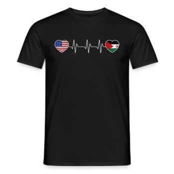 Sahara occidental - T-shirt homme - noir - Devant - AI Model Male 178 light (178cm)