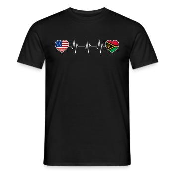 Vanuatu - T-shirt homme - noir - Devant - AI Model Male 178 light (178cm)