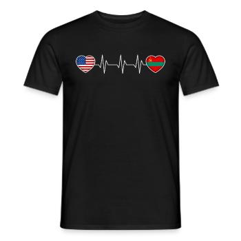 Transnistrie - T-shirt homme - noir - Devant - AI Model Male 178 light (178cm)
