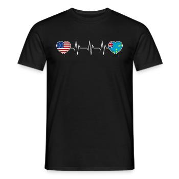 Tuvalu - Men's T-Shirt - black - Front - AI Model Male 178 light (178cm)