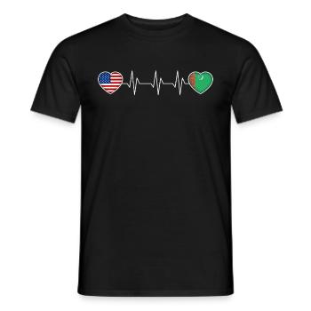 Turkmenistan - Männer T-Shirt - Schwarz - Vorne - AI Model Male 178 light (178cm)