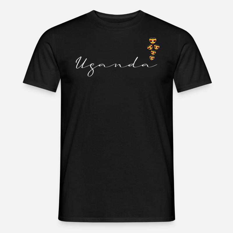 Uganda - Männer T-Shirt - Schwarz