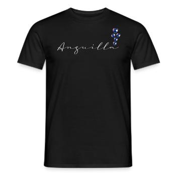 Anguilla - Männer T-Shirt - Schwarz - Vorne - AI Model Male 178 light (178cm)