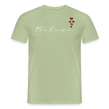 Malawi - Men's T-Shirt - sage - Front - AI Model Male 178 light (178cm)