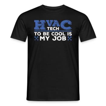 Hlk-techniker-design Für Eine Hlk-lüftungstechnik - Men's T-Shirt - black - Front - AI Model Male 178 light (178cm)