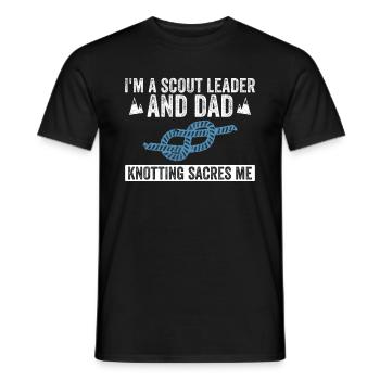 Cub Scout Dad Design Für Einen Scout Dad Und Cub - Men's T-Shirt - black - Front - AI Model Male 178 light (178cm)