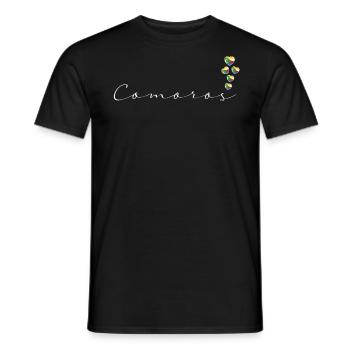 Comoros - Men's T-Shirt - black - Front - AI Model Male 178 light (178cm)