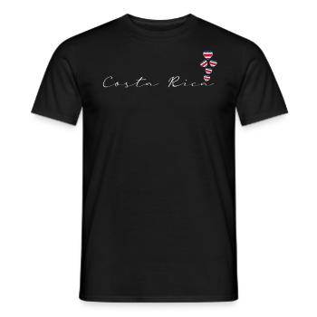 Costa Rica - Männer T-Shirt - Schwarz - Vorne - AI Model Male 178 light (178cm)