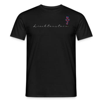 Liechtenstein - Männer T-Shirt - Schwarz - Vorne - AI Model Male 178 light (178cm)