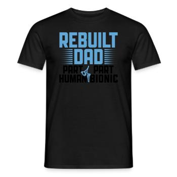 Bionisches Hip-dad-design Für Einen Vater Mit - T-shirt homme - noir - Devant - AI Model Male 178 light (178cm)