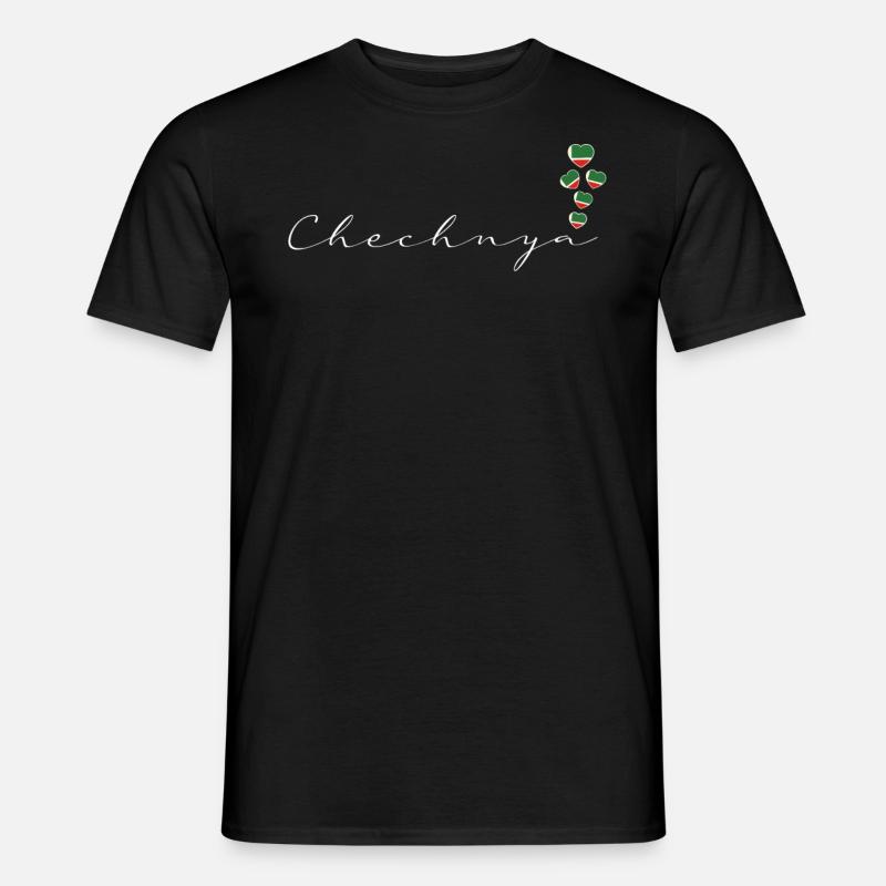 Tschetschenien - Männer T-Shirt - Schwarz