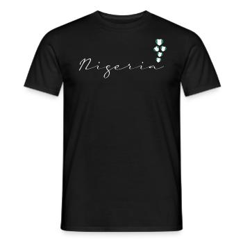 Nigeria - Männer T-Shirt - Schwarz - Vorne - AI Model Male 178 light (178cm)