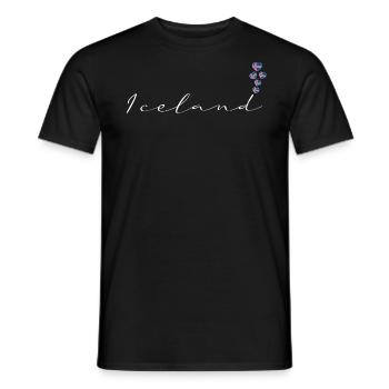 Iceland - Men's T-Shirt - black - Front - AI Model Male 178 light (178cm)