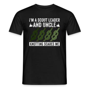 Cub Scout Onkel Design Für Einen Pfadfinderführer - Men's T-Shirt - black - Front - AI Model Male 178 light (178cm)