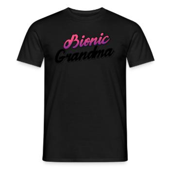 Bionisches Hüft-oma-design Für Die Genesung Nach - T-shirt homme - noir - Devant - AI Model Male 178 light (178cm)