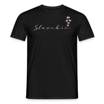 Slowakei - Männer T-Shirt - Schwarz - Vorne - AI Model Male 178 light (178cm)