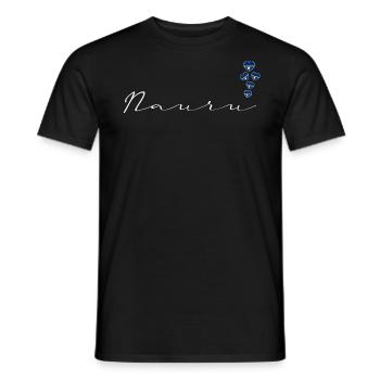 Nauru - T-shirt homme - noir - Devant - AI Model Male 178 light (178cm)