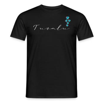 Tuvalu - T-shirt homme - noir - Devant - AI Model Male 178 light (178cm)