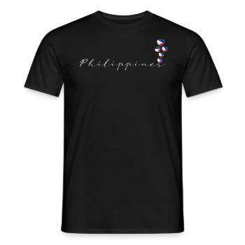Philippines - T-shirt homme - noir - Devant - AI Model Male 178 light (178cm)