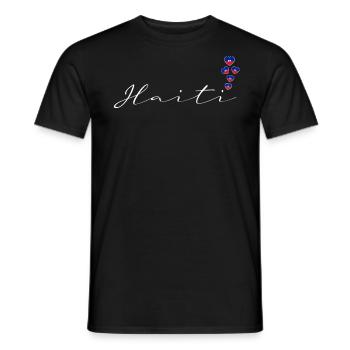 Haiti - Männer T-Shirt - Schwarz - Vorne - AI Model Male 178 light (178cm)