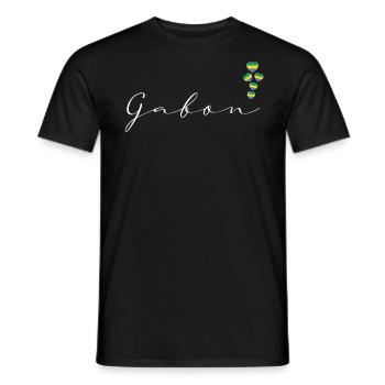 Gabon - Men's T-Shirt - black - Front - AI Model Male 178 light (178cm)
