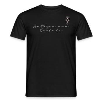 Antigua und Barbuda - Männer T-Shirt - Schwarz - Vorne - AI Model Male 178 light (178cm)