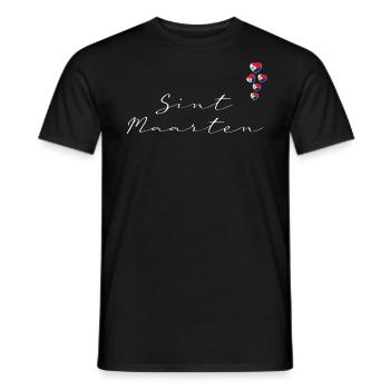 Sint Maarten - Men's T-Shirt - black - Front - AI Model Male 178 light (178cm)
