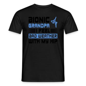 Hüftgelenkersatz-chirurgie-design Für Bionischen - Men's T-Shirt - black - Front - AI Model Male 178 light (178cm)