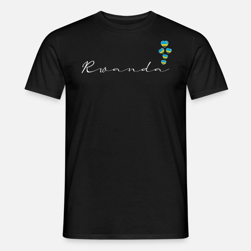 Ruanda - Männer T-Shirt - Schwarz