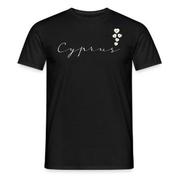 Cyprus - Men's T-Shirt - black - Front - AI Model Male 178 light (178cm)