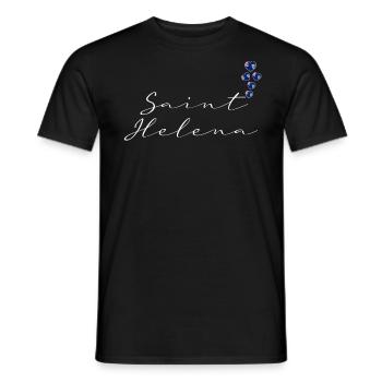 Sainte-Hélène - T-shirt homme - noir - Devant - AI Model Male 178 light (178cm)