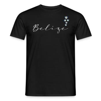 Belize - Männer T-Shirt - Schwarz - Vorne - AI Model Male 178 light (178cm)