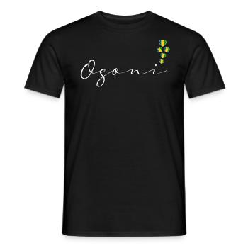 Ogoni - Männer T-Shirt - Schwarz - Vorne - AI Model Male 178 light (178cm)