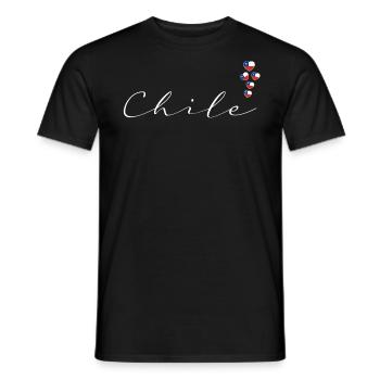 Chile - Men's T-Shirt - black - Front - AI Model Male 178 light (178cm)