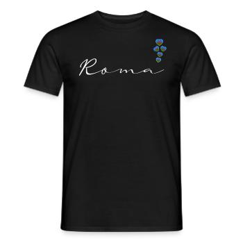 Roma - Men's T-Shirt - black - Front - AI Model Male 178 light (178cm)