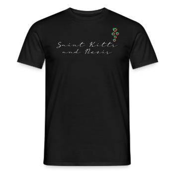 Saint Kitts and Nevis - Men's T-Shirt - black - Front - AI Model Male 178 light (178cm)