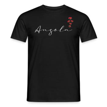 Angola - T-shirt homme - noir - Devant - AI Model Male 178 light (178cm)