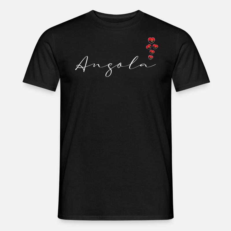 Angola - Männer T-Shirt - Schwarz