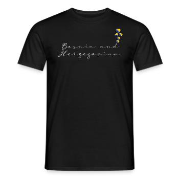 Bosnia and Herzegovina - Men's T-Shirt - black - Front - AI Model Male 178 light (178cm)