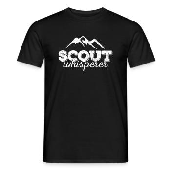 Cub Scouting Design Für Einen Pfadfinderführer - Men's T-Shirt - black - Front - AI Model Male 178 light (178cm)