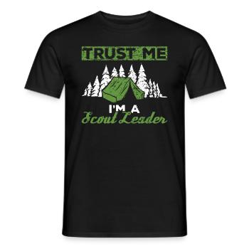 Cub Master Design Für Einen Pfadfinderführer Und - Men's T-Shirt - black - Front - AI Model Male 178 light (178cm)